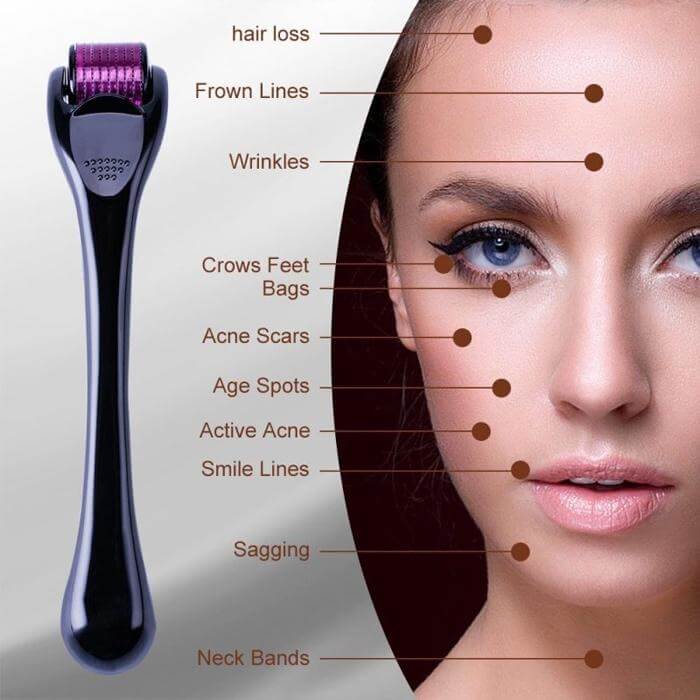 Derma Roller for Facial Body Hair Growth